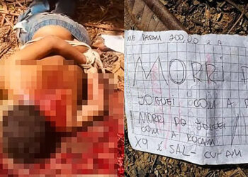 Facção deixa corpo no meio da rua, com bilhete sobre vazamento de informações à polícia