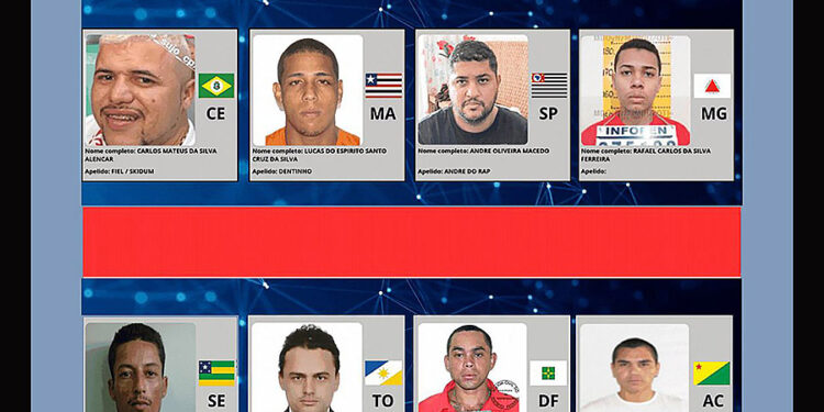 Ministério da Justiça lança site com os foragidos mais perigosos e procurados do Brasil