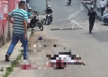 Rapaz morre e mulher fica ferida em acidente de trânsito na zona leste de Manaus