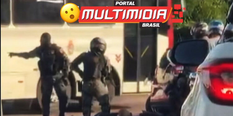 Vídeo – Trio que fazia arrastão na zona leste é surpreendido e troca tiros com a ROCAM