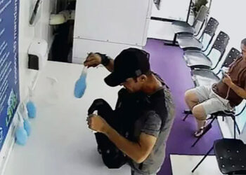 Vídeo: ladrão não dispensa nem sabão e amaciante em lavanderia 24h em Manaus