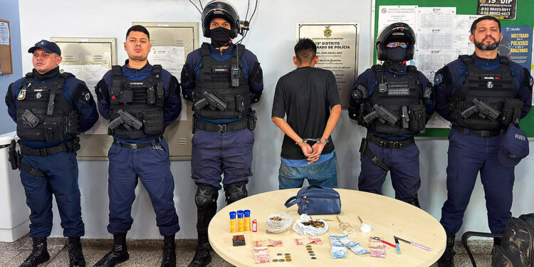 Traficantes que agiam próximo a hipermercado em Manaus são presos pela Guarda Municipal
