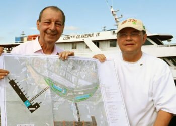 Começa hoje a construção do novo porto da Manaus Moderna, após articulação de Omar Aziz e Eduardo Braga
